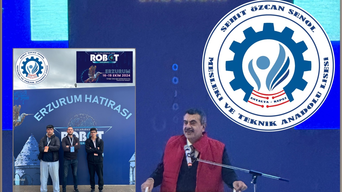 16.Uluslararası MEB Robot Yarışmasında 110 robot arasından sıralamada 20'inci olduk.